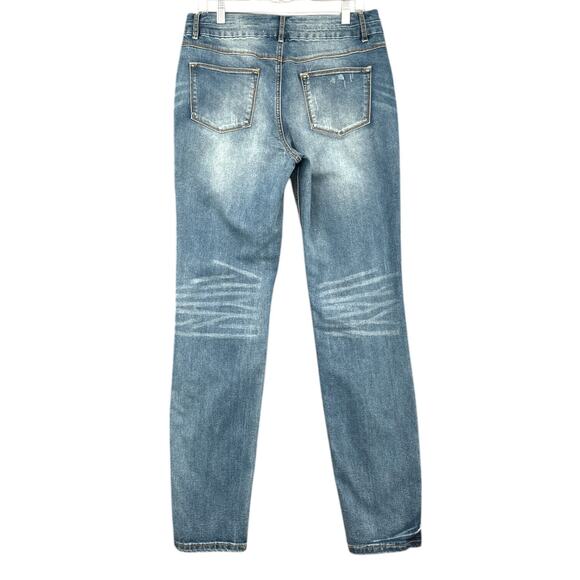 Vintage Genes 1891 Blue Denim Five Pocket Faded Wash Distressed Jeans Size 15 - Picture 2 of 8